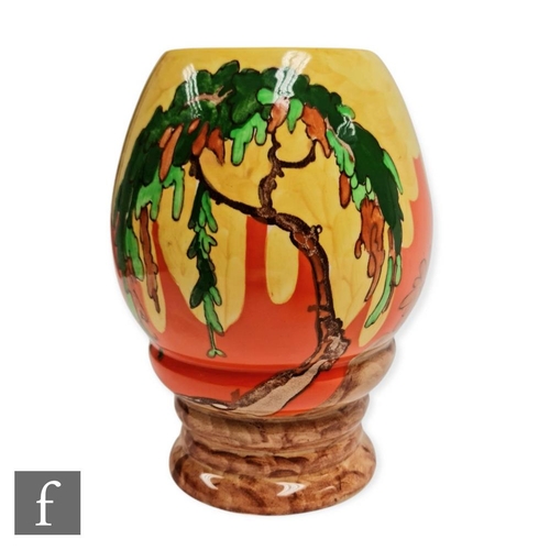 79 - Clarice Cliff - Memory Lane - A shape 362 vase circa 1929/30, transfer printed and painted with a we... 