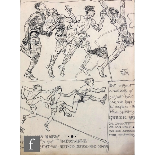 375 - Albert Wainwright (1898-1943) - I Always Knew Sport Was The Most Impossible Subject, a sketch depict... 