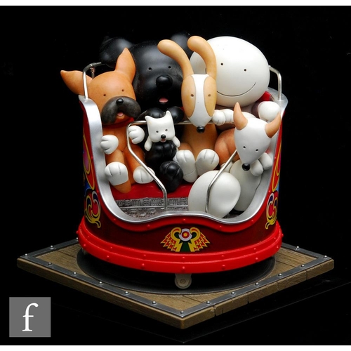 1202 - Doug Hyde (born 1972) - 'Fancy a Spin', cold cast porcelain sculpture, signed and numbered 236/395, ... 