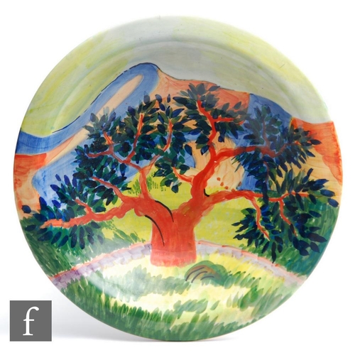 1161 - Suzanne Katkhuda - Royal Academy of Arts - A large contemporary bowl decorated with a hand painted l... 