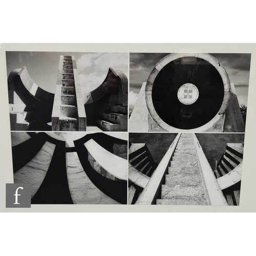 1142 - Ianthe Ruthven (born 1943) - Stairways, digital photographic collage composition, framed, 38cm x 56c... 