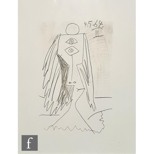 905 - After Pablo Picasso - 'Le gout de bonheur', lithograph, published 1970, framed, 30cm x 23cm, frame s... 