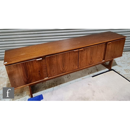 877 - Stonehill Furniture - A six piece dining suite, comprising part rosewood veneered sideboard, fitted ... 