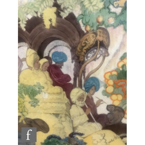 333 - Clarice Cliff - Frank Brangwyn - A limited edition 'Brangwyn' wall charger, circa 1935, painted with... 