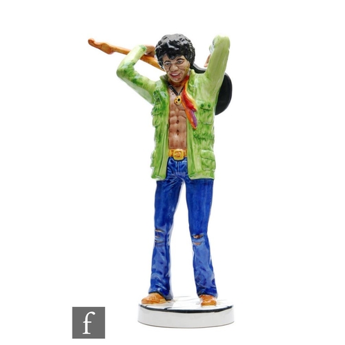 62 - A later 20th Century Lorna Bailey Studio Designs model of Jimi Hendrix, numbered 19 from a limited e... 