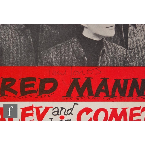 79 - A 1960s Manfred Mann signed programme, signed by Paul Jones and Mike Higg to the front page, togethe... 
