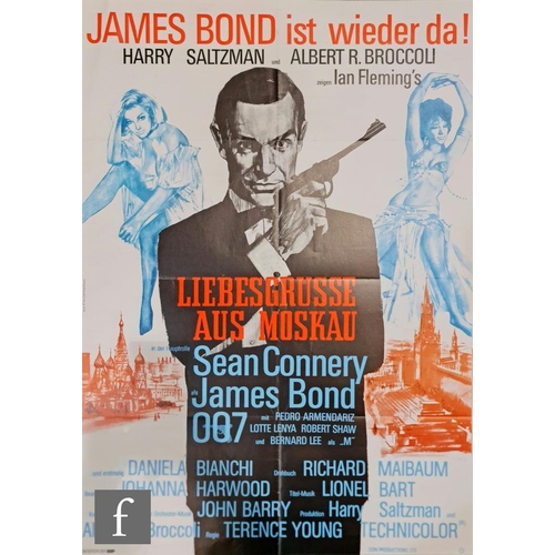 108 - Two 1970/80s James Bond German posters, to include Dr. No for the German re-release, 84cm x 56cm, an... 