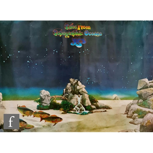 72 - A collection of 1970s music memorabilia, to include an original 1970s Santana and Earth, Wind & ... 