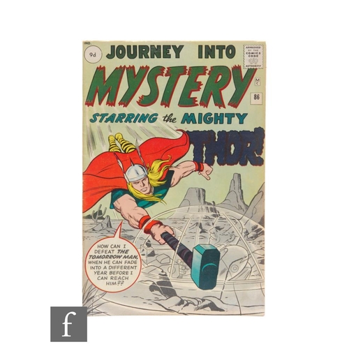 191 - A Marvel Journey Into Mystery #86, first full appearance of Odin, September 1962, British pence copy... 