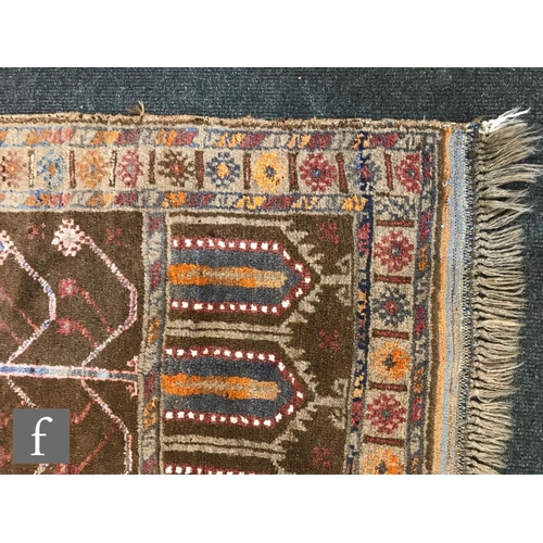 1235 - Two Turkish kilim rugs, the first a Mut example on a red coloured ground, 233cm x 124cm, and the sec... 