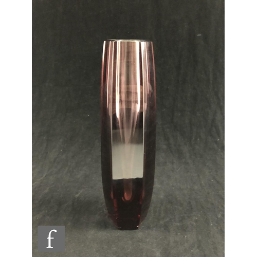 266 - A mid 20th Century Moser Ox Blood (Bikaver) vase model 1732, designed by Oldrich Lipa, height 25.5cm... 