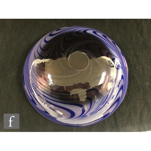 222 - A large 1930s Gray-Stan bowl, of shallow circular form with everted rim, internally decorated with a... 