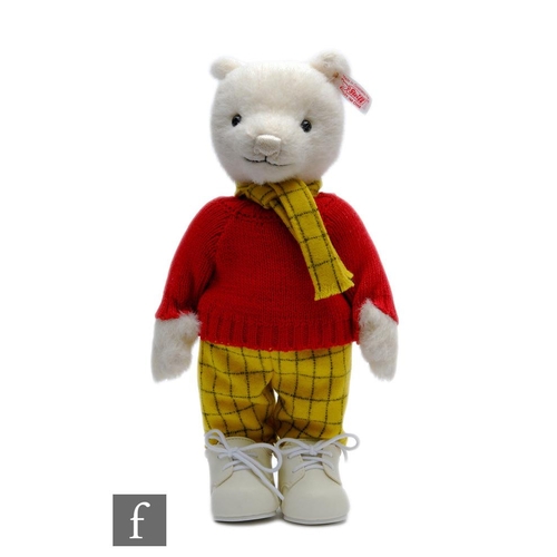 752 - A Steiff 653568 Classic Rupert the Bear, white alpaca teddy bear, limited edition 2372 of 3000, UK &... 