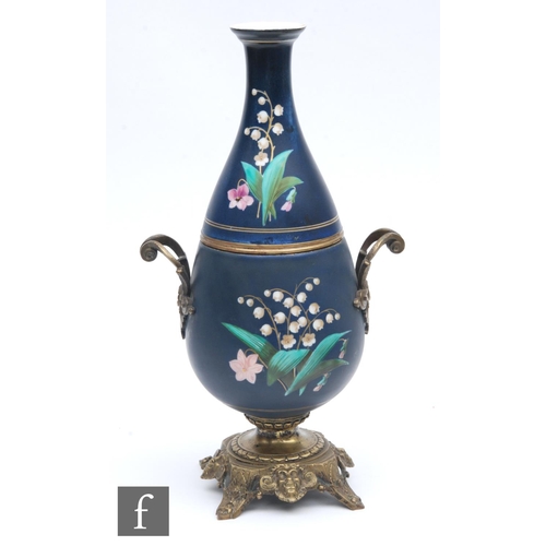 146 - A large late 19th to early 20th Century vase and cover decorated with two children playing in hay wi... 