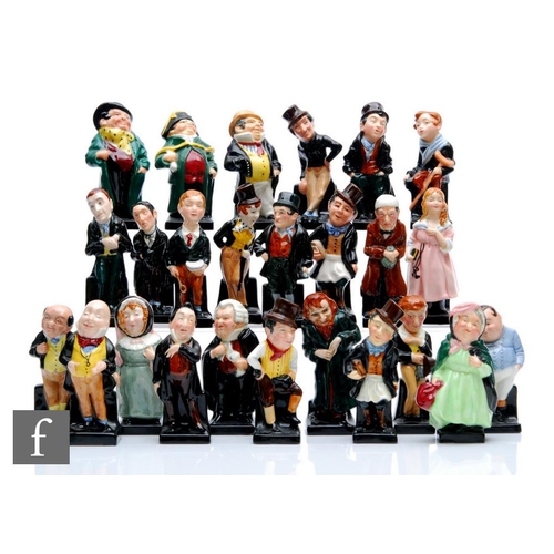 62 - A set of twenty four Royal Doulton Dickens figures comprising Fat Boy, Bumble, Jingle, Micawber, Scr... 