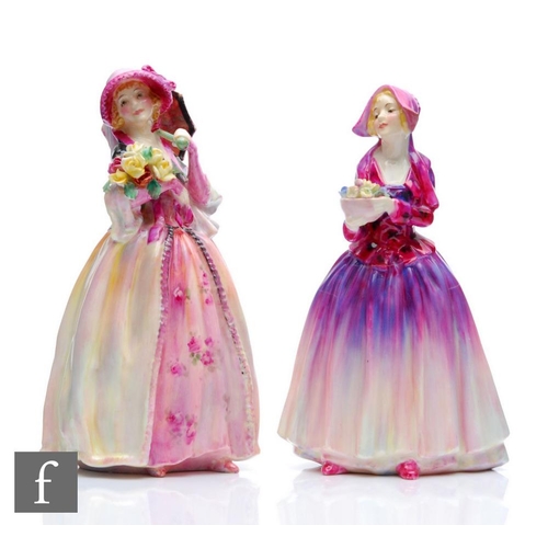 64 - Two Royal Doulton figurines comprising June HN1691 and Dorcas HN1558, S/D. (2)