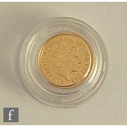 689 - An Elizabeth II 2014 half sovereign, cased with certificate.