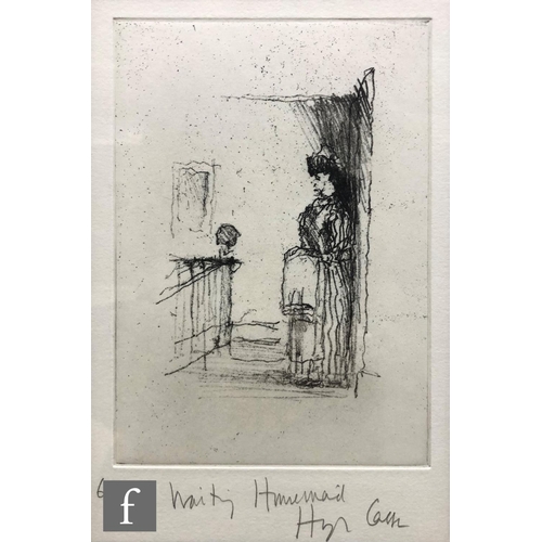 528 - SIR HUGH MAXWELL CASSON, PRA (1910-1999) - 'Waiting Housemaid', etching, signed in pencil and number... 