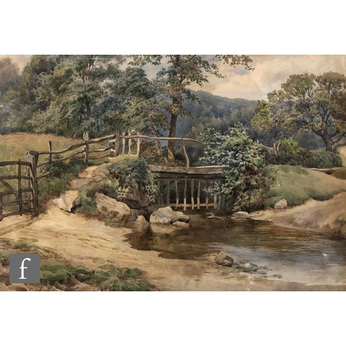 567 - WILLIAM MANNERS (1860-1930) - 'River scene, Oxfordshire', watercolour, signed, framed, 24.5cm x 17cm... 