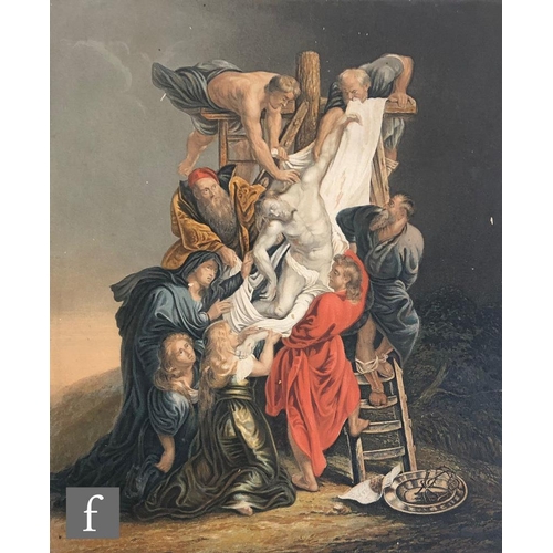 583 - AFTER ISAAC FROST - 'System according to the Holy Scriptures', oil colour print by George Baxter, pl... 