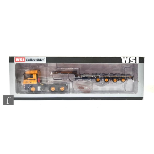 793 - A WSI 02-1233 1:50 scale Ainscough MAN TGX XLX 6x4 and Semi Lowloader, boxed.