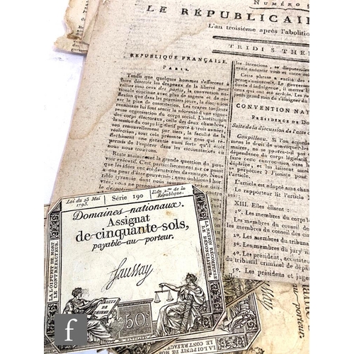 490 - 'Le Repulicain Francais', number 945 - a French Revolutionary newspaper, published 1795, also five o... 