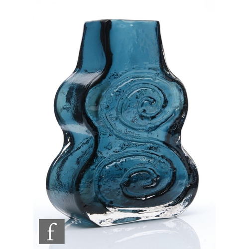 736 - Geoffrey Baxter - Whitefriars - A Cello vase, in Indigo, pattern number 9675, height 18cm.