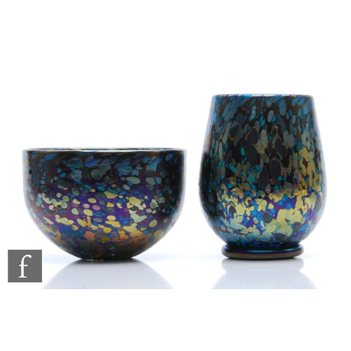 1301 - Michael, Elizabeth and Timothy Harris - Isle of Wight - Two later 20th Century studio glass pieces i... 