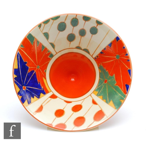 403 - Midwinter - The Bizarre Collection - A limited edition shape 383 conical bowl hand painted in the Um... 