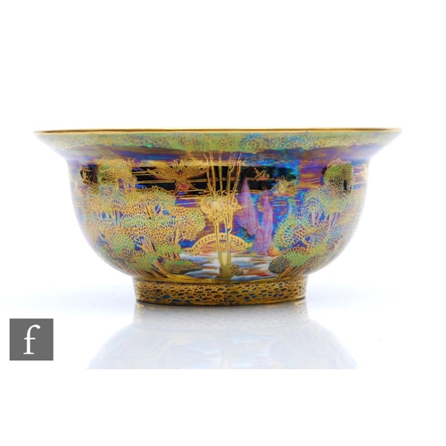 425 - Daisy Makeig-Jones - Wedgwood - A 1920s Art Deco Fairyland Lustre 'K'ang Hsi Bowl' decorated to the ... 