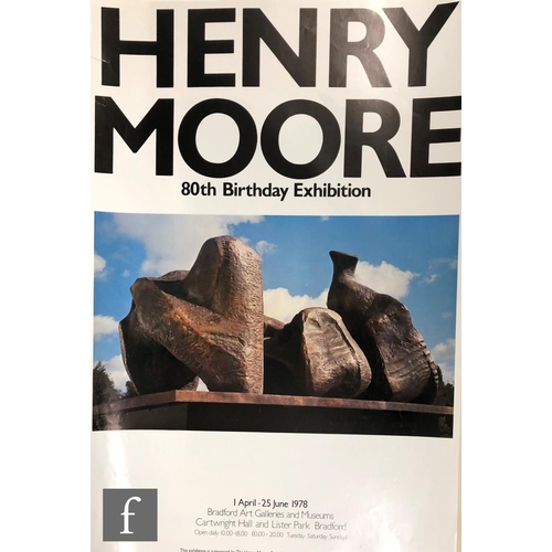 1231 - Various - Henry Moore 80th Birthday Exhibition poster at Bradford Art Galleries and Museums, 1st Apr... 