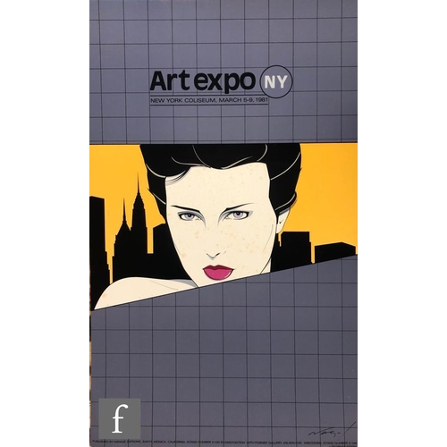 1235 - Patrick Nagel (American 1945-1984) - Art Expo NY 1981 poster, screen print, signed in ink, unframed,... 