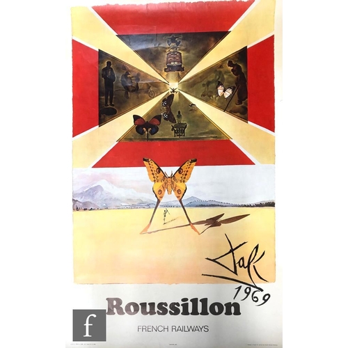 1236 - After Salvador Dali for SNCF - 'Roussillon', lithographic poster published by Draeger, 1970, unframe... 