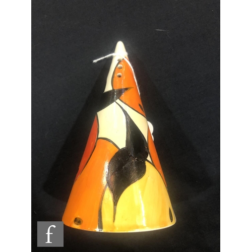 333 - Clarice Cliff - Oranges & Lemons - A Conical shaped sugar sifter circa 1930, hand painted with f... 