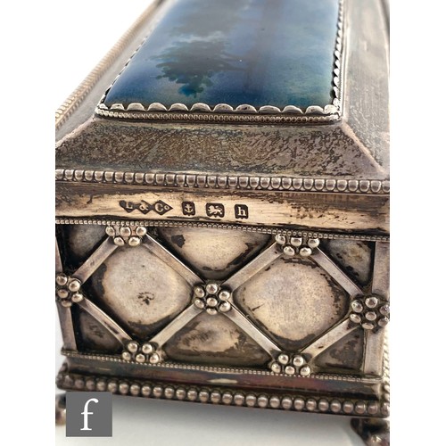 108 - Charles Fleetwood Varley - Liberty & Co - An early 20th Century Arts and Crafts jewellery casket... 