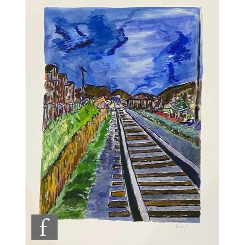 452 - BOB DYLAN (AMERICAN, BORN 1941) - 'Train Tracks Portfolio', the set of four giclee prints, each sign... 