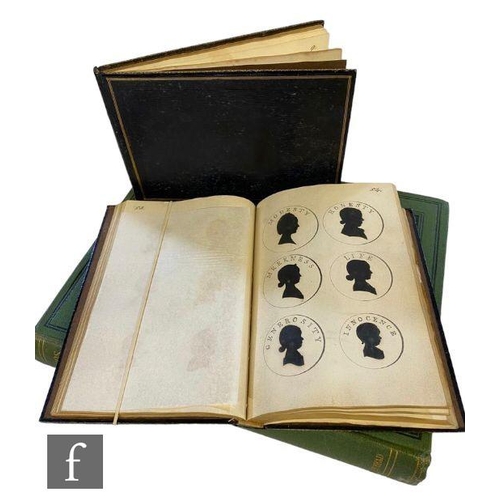 477 - Clayton, Rev. Nicholas - Two Morocco bound sketchbooks containing silhouette medal designs, circa 18... 