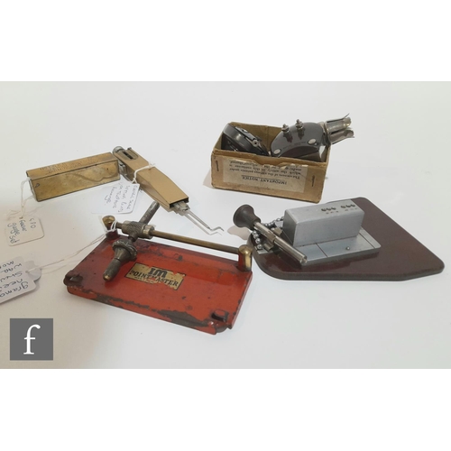 1082 - An IM Pointmaster gramophone needle sharpener, two gramophone reproducers and brushes, a telephone e... 