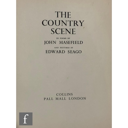 466 - Masefield, John - The Country Scene, one volume of poems, pictures by Edward Seago, published by Col... 