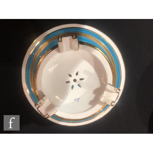 17 - A 19th Century Minton dessert service comprising two tall comports, four low comports and eleven pla... 