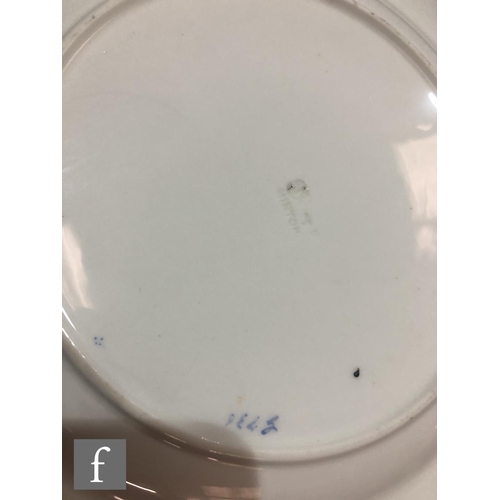 17 - A 19th Century Minton dessert service comprising two tall comports, four low comports and eleven pla... 