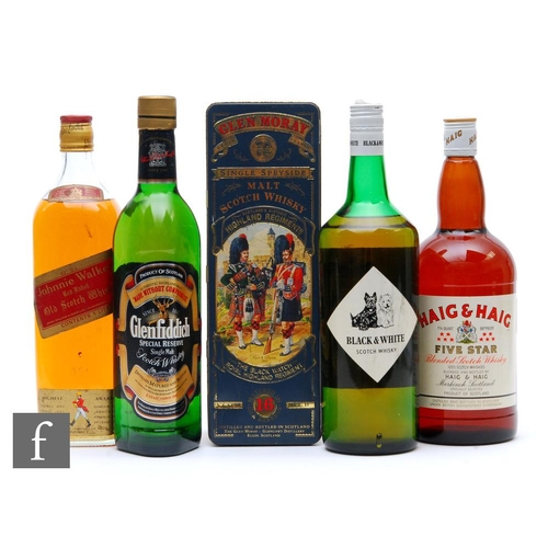 1158 - A collection of single malt and blended Scottish whiskies, to include Haig & Haig Five Star Blen... 