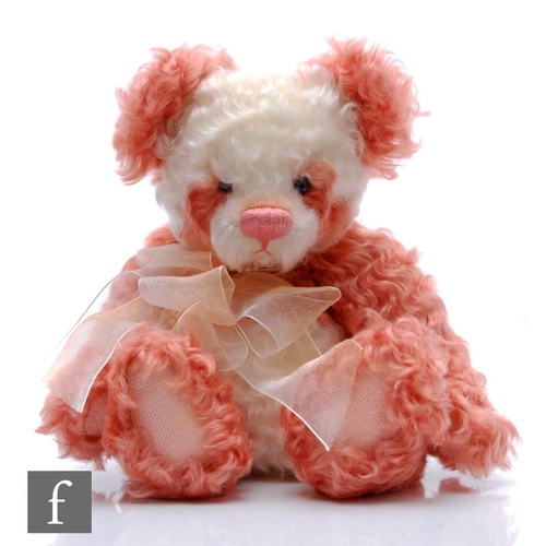 1171 - A Charlie Bears Isabelle Collection SJ 3979 Kylie panda bear, pink and white curly mohair, limited e... 