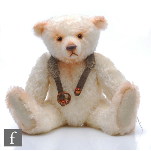 1174 - A Barinya's Original Teddy Melwin teddy bear, white mohair with airbrushed details, limited edition ... 