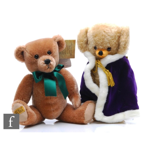 1177 - Two Merrythought teddy bears, Cheeky Prince Charming, and Bernie, both boxed with shipping carton. (... 