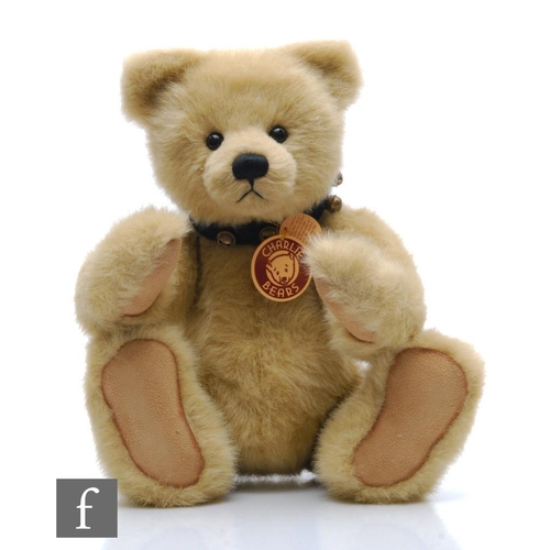 1178 - A Charlie Bears CB35730 Edward, blond plush, height 43cm, with swing tags and shipping carton.