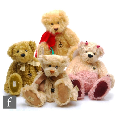 1180 - Four Dean's teddy bears, Ollie, limited edition 18 of 30, Barley, limited edition 17 of 25, Saffron,... 