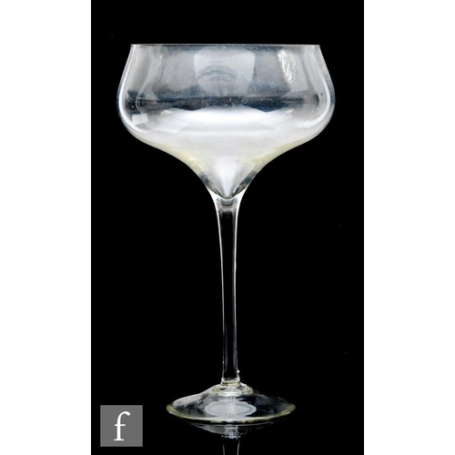 1203 - A 20th Century oversized novelty Martini glass, unmarked, height 51cm.