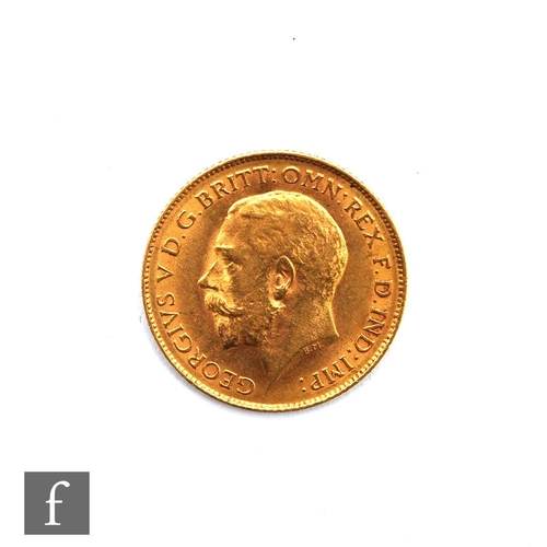 758 - A George V half sovereign dated 1914.