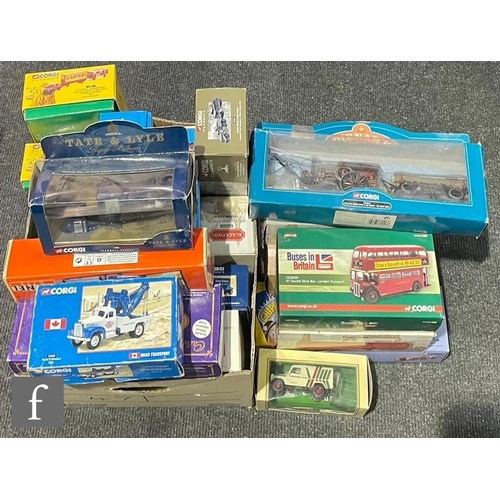 9065 - Thirty assorted Corgi diecast models, to include Classics, Famous Hauliers Around Britain, Vintage G... 